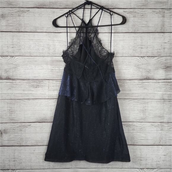 Free People Metallic Night Sky Lace Dress - Picture 10 of 12